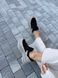 Кросівки жіночі шкіряні бежеві зі вставками чорної замші 36 (23,5 см)
