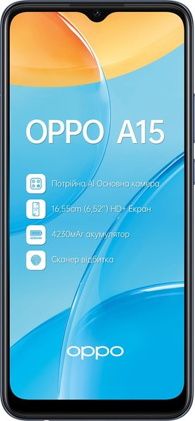 Рисунок Смартфон OPPO A15s 4/64Gb Black