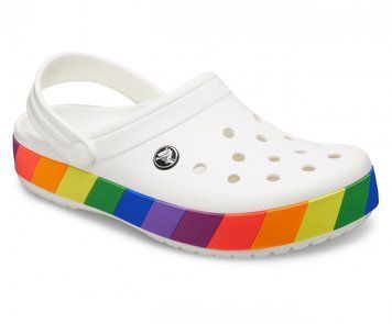 Кроксы Crocband Rainbow Block Clog White, размер 37