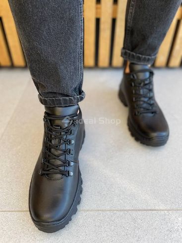 Фото Ботинки мужские кожаные черные зимние 7900з/40 3