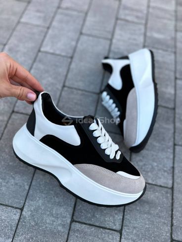 Sneakersy damskie zamszowe kolorowe ze skórzanymi wstawkami 41 (26.5 cm)