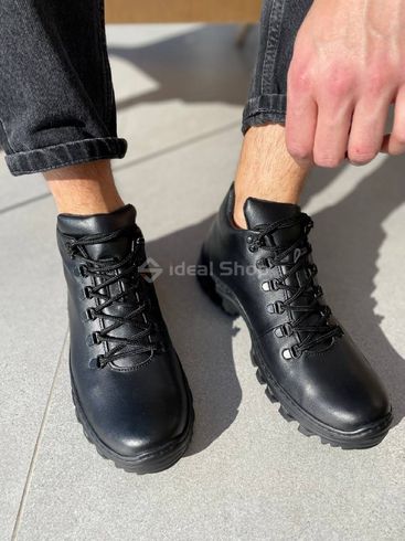 Фото Ботинки мужские кожаные черные зимние 7900з/40 7