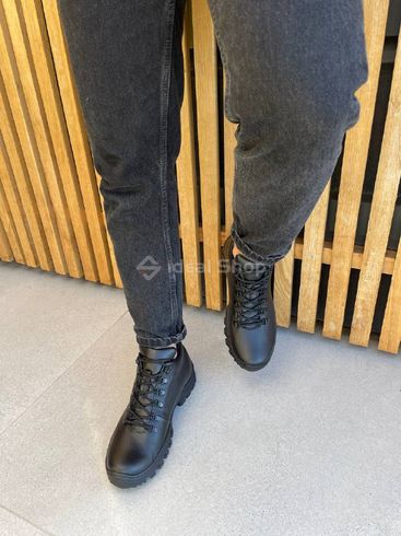 Фото Ботинки мужские кожаные черные зимние 7900з/40 9