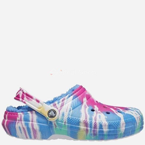 Крокси Classic Lined Tie Dye Powder Blue/Multi, розмір 36