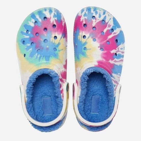 Крокси Classic Lined Tie Dye Powder Blue/Multi, розмір 36