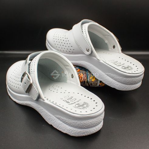 Фото Жіночі шкіряні сабо Adaco 812sr білі 812sr-white-36 11
