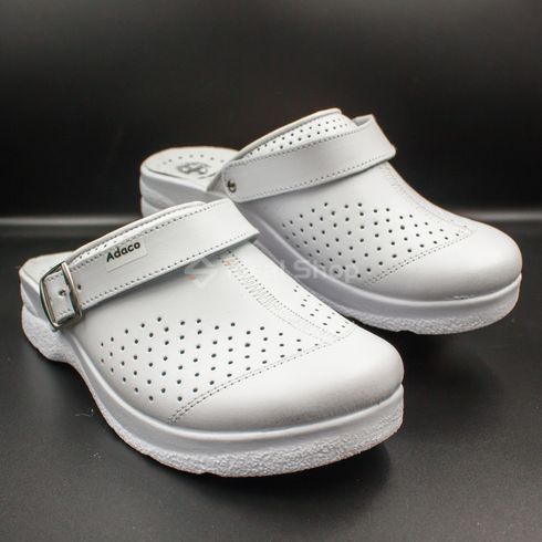 Фото Жіночі шкіряні сабо Adaco 812sr білі 812sr-white-36 3
