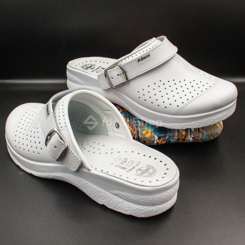 Фото Жіночі шкіряні сабо Adaco 812sr білі 812sr-white-36 17