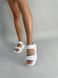 Sandały damskie skórzane białe z zapięciem na rzep 39 (24 cm)