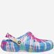 Крокси Classic Lined Tie Dye Powder Blue/Multi, розмір 36