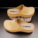 Женские тапочки сабо кожаные Leon, 930, желтые, размер 36