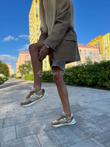 Кросівки жіночі замшеві коричневі 36 (23 см)