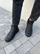 Męskie skórzane buty zimowe czarne 40 (26.5 cm)
