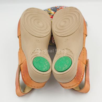 Foto Damskie sandały skórzane Leon Violet, brązowy 924-brown 17