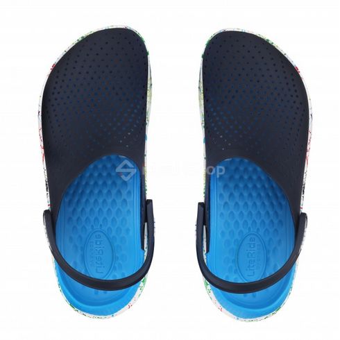 Crocs Сабо Кроксы LiteRide™ Clog Navy/white (кляксы темно-синий), размер 44