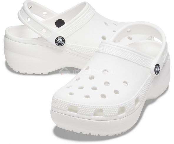 Кроксы Classic Platform White, размер 36