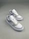 Białe skórzane sneakersy damskie z zamszowymi wstawkami 36 (23.5-24 cm)