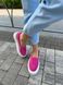 Sandały damskie z nubuku w kolorze fuksji z perforacją 38 (24.5-25 cm)
