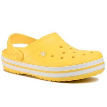 Кроксы Crocband Lemon/White, размер 36