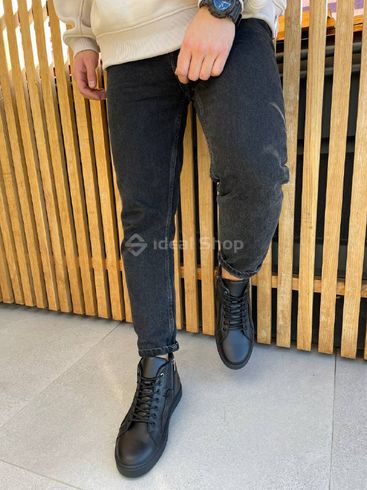 Фото Ботинки мужские кожаные черные зимние 7943з/41 9