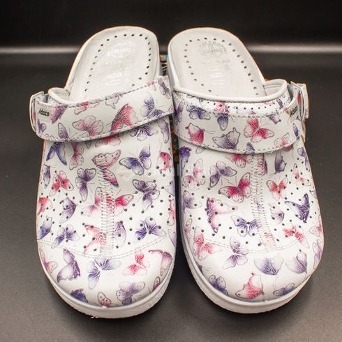 Фото Женские кожаные сабо Adaco 812sr butterflies 36р 812sr-butterflies-36 8