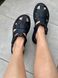 Skórzane sandały damskie czarne 37 (24 cm)