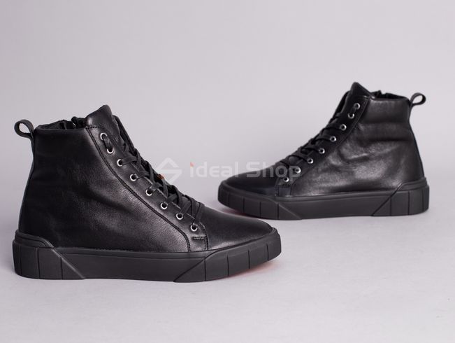 Фото Ботинки мужские кожаные черные зимние 6806з/41 1