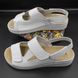 Damskie sandały skórzane Leon Nora III, rozmiar 36, biały