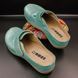 Женские сабо кожаные Leon 902, turquoise, 38