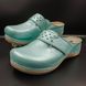 Женские сабо кожаные Leon 902, turquoise, 38