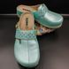 Женские сабо кожаные Leon 902, turquoise, 38