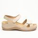 Сандалии женские кожаные Leon Beti 935, размер 41, beige