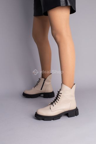 Фото Ботинки женские кожаные бежевые зимние 5550-3з/36 6