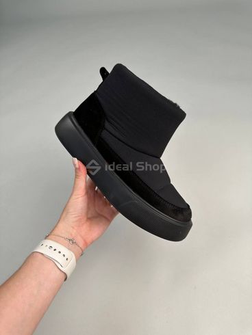 Uggs dla kobiet z tkaniny przeciwdeszczowej w kolorze czarnym z zamszowymi wstawkami 36 (23,5 cm)