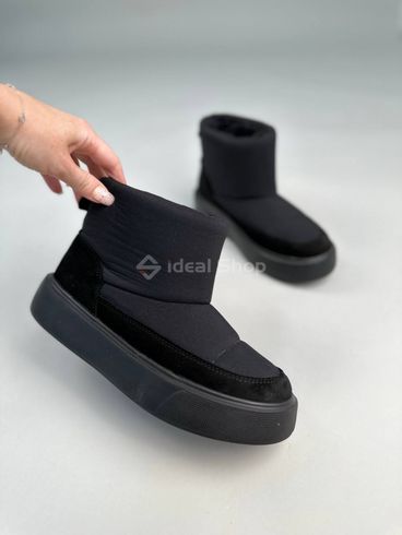 Uggs dla kobiet z tkaniny przeciwdeszczowej w kolorze czarnym z zamszowymi wstawkami 36 (23,5 cm)