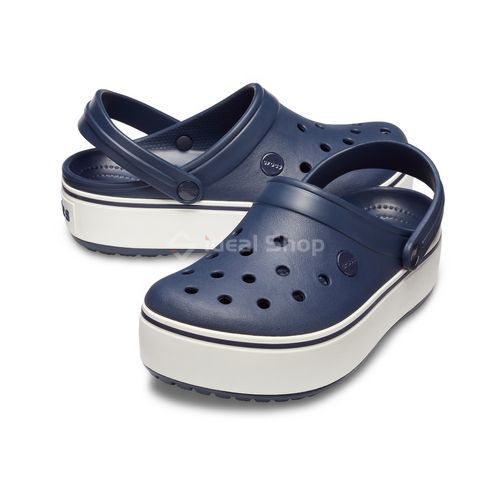 Кроксы Crocband Platform Navy/White, размер 38