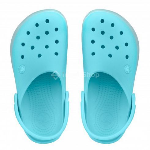 Кроксы Crocband LUMINOUS ice Blue/white, размер 36