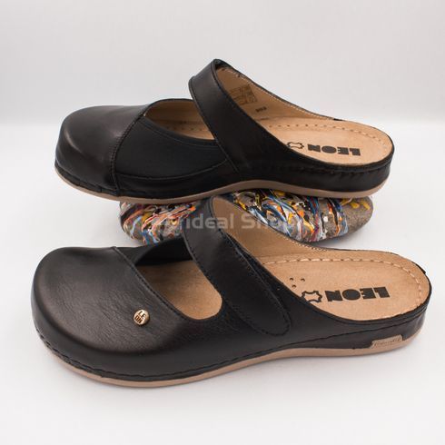 Фото Жіночі сабо шкіряні Leon Ruby, 953, чорні 953-black-37 10