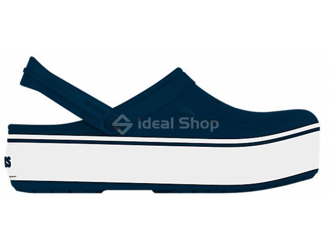 Кроксы Crocband Platform Navy/White, размер 38