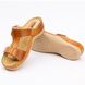 Skórzane sandały damskie Leon 914, brązowe, rozmiar 36