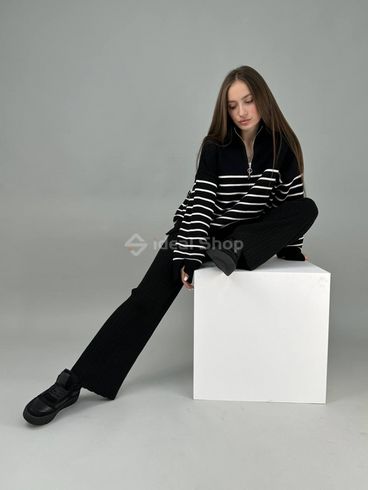 Кеди жіночі замшеві чорні зі вставками шкіри зимові 38 (24.5 см)