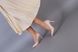 Човники жіночі шкіряні колір пудра каблук 9 см 37 (23.5-24 см)