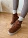 Uggs damskie zamszowe brązowe z zapięciem na rzepy 35 (22.5 cm)