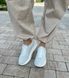 Кросівки жіночі шкіряні білі з перфорацією 36 (23 см)