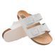 Ортопедические шлепанцы кожаные Ortex T25, размер 27, белые
