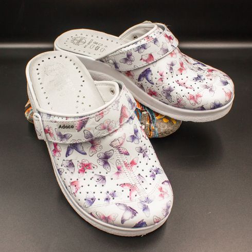Фото Женские кожаные сабо Adaco 812sr butterflies 36р 812sr-butterflies-40 22