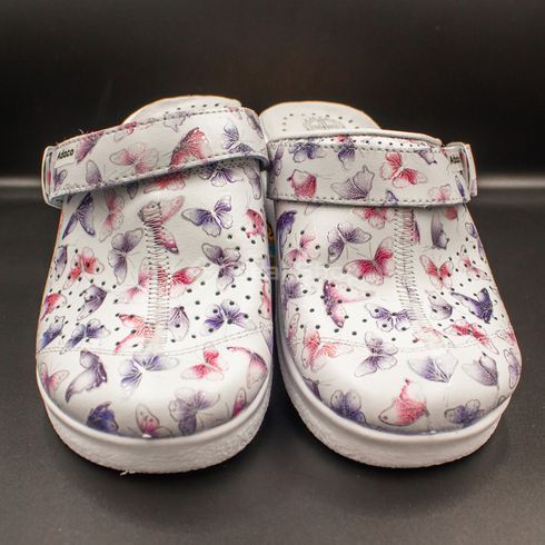 Фото Женские кожаные сабо Adaco 812sr butterflies 36р 812sr-butterflies-40 7