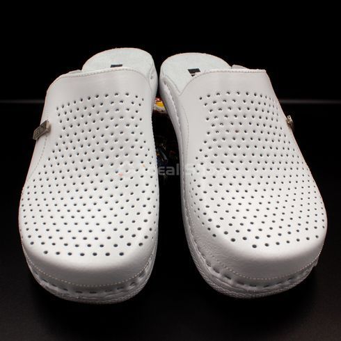 Фото Жіночі тапочки сабо шкіряні Leon Klasik II, PU 115 розмір 36, white PU 115-white-36 5