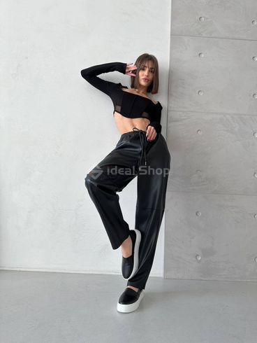 Фото Слипоны женские кожаные черного цвета 9907-3/36 5