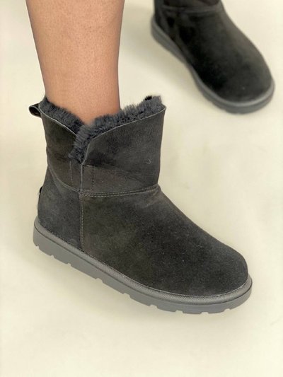 Damskie zamszowe buty ugg w kolorze czarnym 36 (23,5 cm)